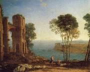 Claude Lorrain The Harbor of Baiae with Apollo and the Cumaean Sibyl oil painting on canvas